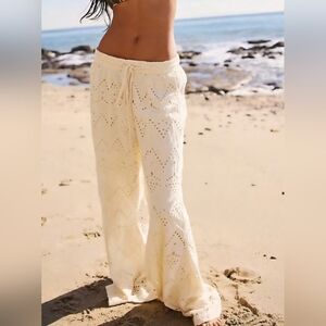 Free People Emma Eyelet Lounge Pants